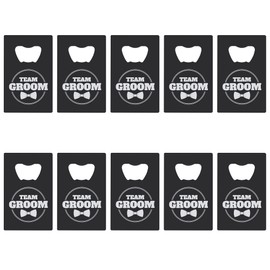 Groomsmen Bottle Openers (10 pack) Groomsman Gifts I Team Groom Gifts