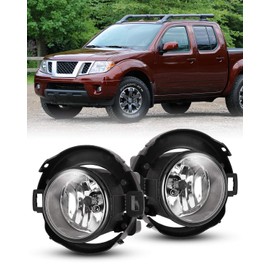 AUTOWIKI Fog Lights Fit for 2010-2017 Nissan Frontier w/plastic bumper, 2005-2015 Nissan Xterra w/plastic bumper 2PCS