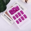 ROFIBUT Purple Press on Nails Medium Square Fake Nails Full