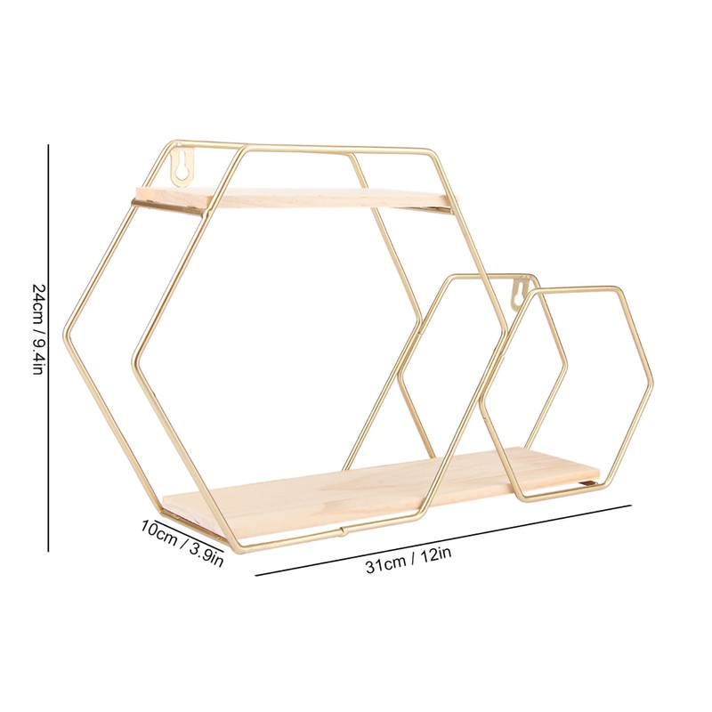 Wall Mounted No Punch Shelves Display Storage Rack Home Office
