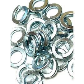 Unbranded 1/2" SPLIT LOCK WASHER- ZINC PLATED- CARBON STEEL - LOT OF 25 PIECES