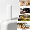 White Travel Toothbrush Case, Portable Plastic Toothbrush Holder with Dustproof