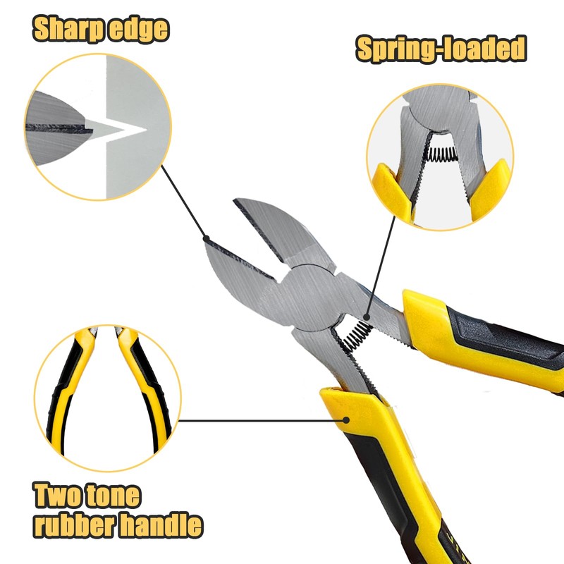 Precision Wire's Cutters Heavy Duty Pliers - Side Cutters, Cutting