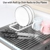 [2 Pack] Dish Plate Storage Drainboard, Tomorotec Pot Lid Holder
