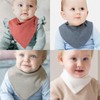 AWAVM Pack of 16 Bibs, Baby Absorbent Triangular Scarf, U