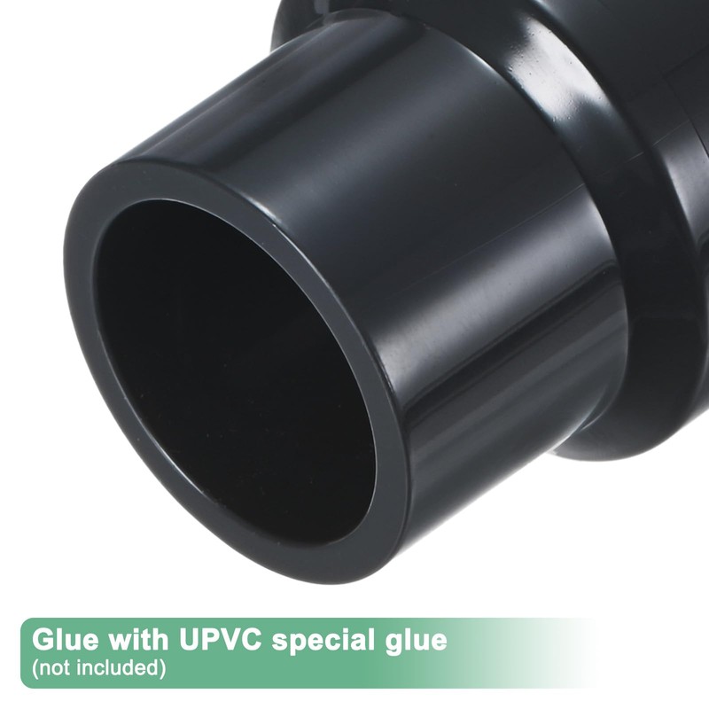 M METERXITY 2-Pack UPVC Reducer Pipe Fitting, DN25x20 Reducing Coupling
