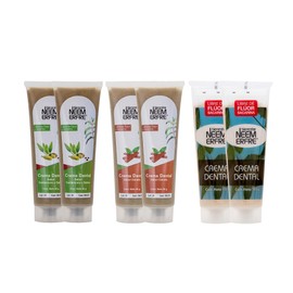 Bienestar NEEM ERFRE Pasta de Dientes Natural Sabor Menta, Canela y Cardamomo | Sin Fluoruro, Gluten, Sulfatos (SLS), Parabenos, Petrolatos, Triclosan, Azucar