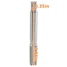 GoaMotors Right & Left 9/16-20 Hand Thread Tap HSS Set, 9/16'' - 20 TPI For Bike Crank Repair, 9/16 x 20 UN HSS Straight Fluted Machine Tap RH LH
