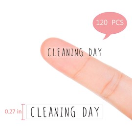 Cleaning day Monthly Planner Stickers, 120 Clear housework Labels Calendar Scrapbooking Crafting Stickers
