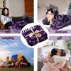 Henazin Thank You Gifts For Women/Men, Purple Gift Blanket 60"X50",