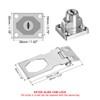 PATIKIL Keyed Hasp Locks, 2 Pack 2.5 Inch Twist Knob