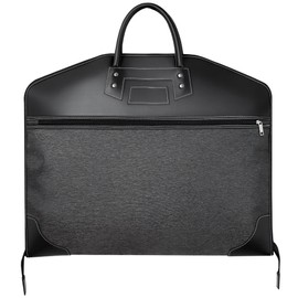 ZARLOO 40" Premium Carry-On Travel Garment Bag with Pocket for Business – Foldable, Lightweight Suit Carrier for Men Women – Water-Resistant & Wrinkle-Free Cover for Suits, Dresses & Coats (Black)