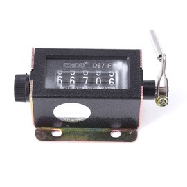 5 Digit Stroke Mechanical Counter Resettable Manual Hand Pulling Tally Counter D67-F