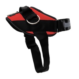 ShawnCo Essential Dog Harness, No-Pull Pet Vest with 3 Leash Clips, No Choke, Reflective, Adjustable and Padded, for Easy Walking and Training for Small, Medium and Large Dogs (Mustang Red, L)