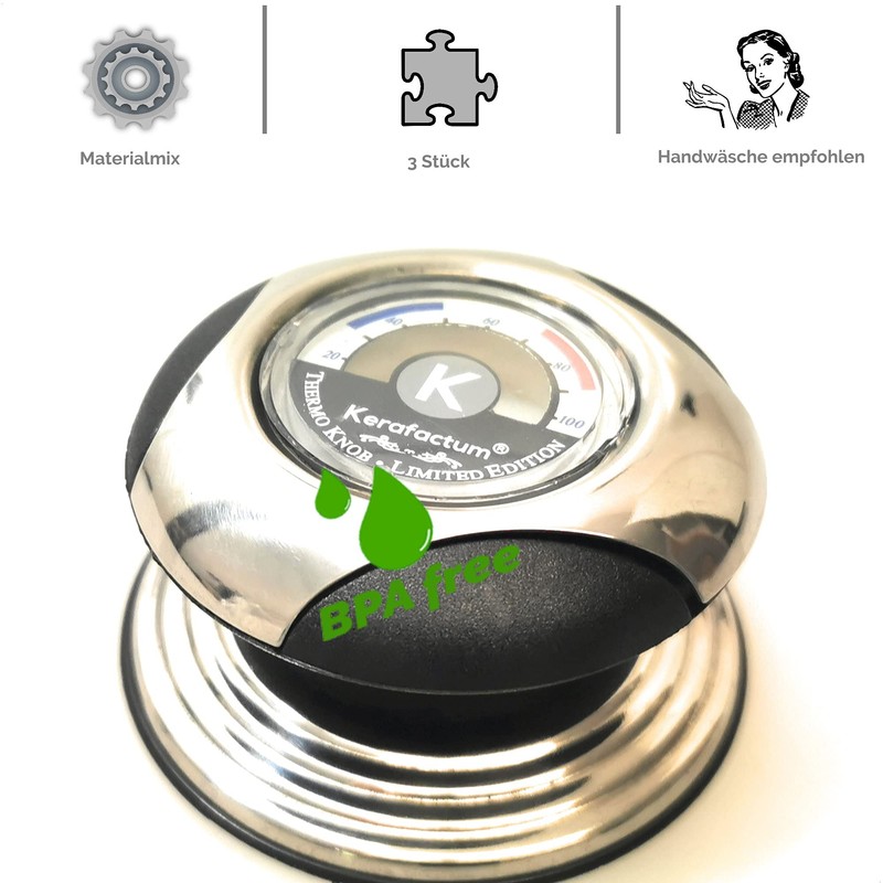 Kerafactum® Lid Knob Handle, Replacement Handle for Pot Lid, Universal