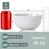 Homestockplus 【Non Ceramic】 68 Oz Salad Bowls,Large Serving Bowls 6