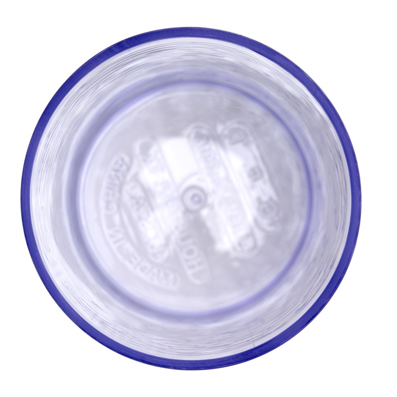 G.E.T. 3316-CL-EC Heavy-Duty Shatterproof Plastic Pebbled Tumbler, 16 Ounce, Clear