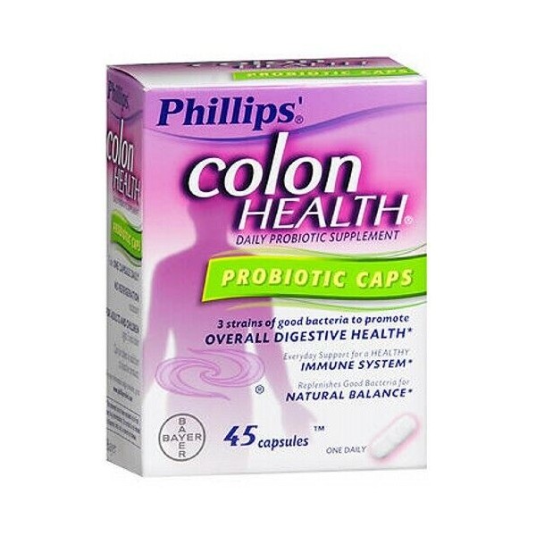 Bayer Phillips Colon Health Capsules 45 caps  by Bayer