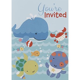 Unique Party 42407 - Under The Sea Party Invitations, Pack of 8