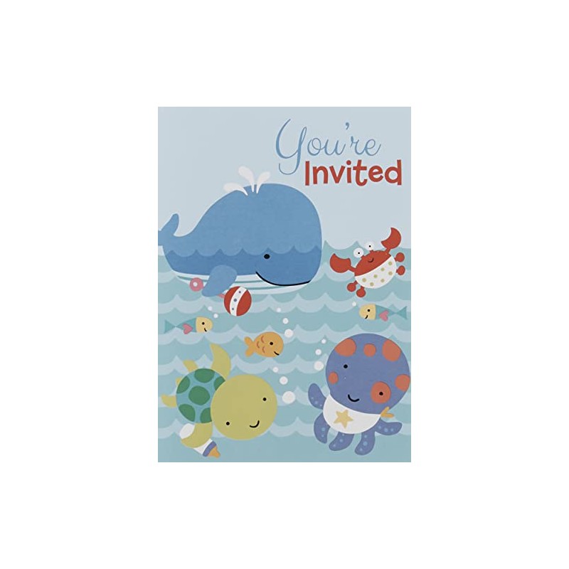 Unique Party 42407 - Under The Sea Party Invitations, Pack