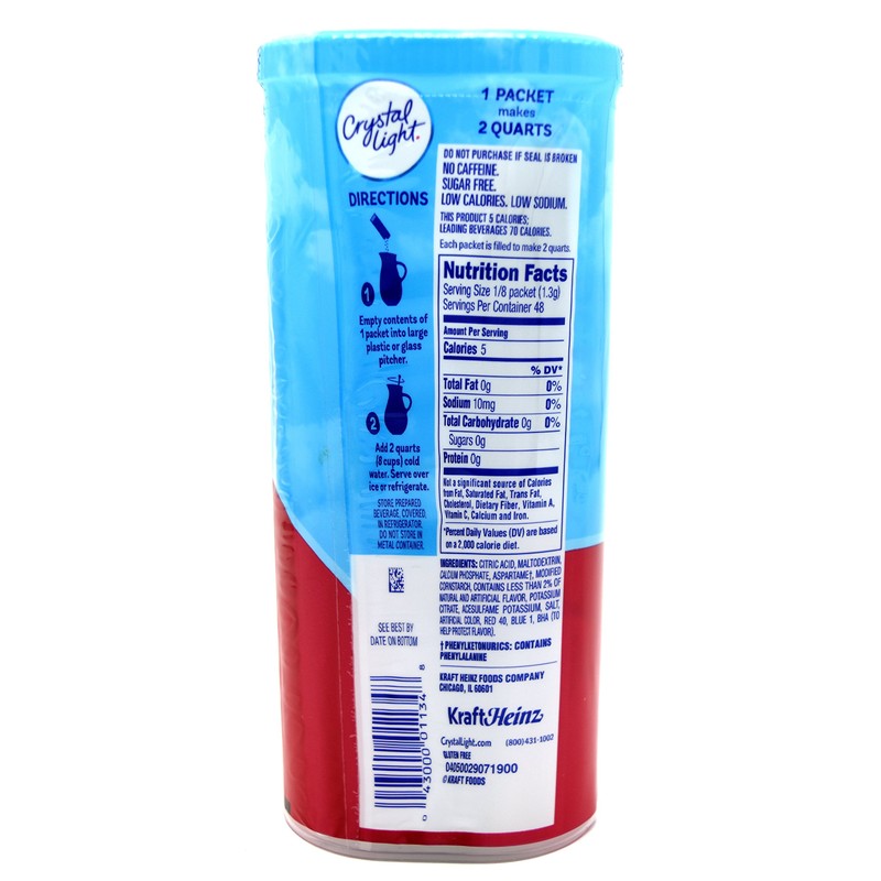 Crystal Light Fruit Punch Drink Mix, 12-Quart Canister (Pack Of