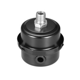 Sourcingmap Metal Air Compressor Filter Silencer, 1/4 BSP 12.5mm Thread, 2.76" Height, 2.44" Diameter