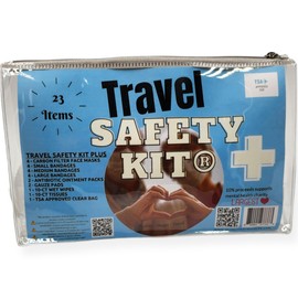 Travel Safety Kit Plus - Comprehensive First Aid and Travel Essentials Combo with TSA-Approved Bag