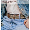 Men Belt Rerversible-BULLIANT Golf Belt Stretch Braided for Gift Men
