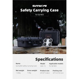 LIBOQIAO Carrying Case for DJI Neo,Portable Travel Carrying Case Compatible with DJI Neo,Hard Shell Protective Waterpoof Storage Bag Compatible for DJI Neo Drone Fly More Combo Accessories