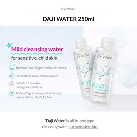 dr. eslee Daji Water 250ml, Cleansing Water for Makeup Removal, Suitable for Sensitive and Damaged Skin, Mild and Gentle with Balanced pH Levels, Korean Skin Care