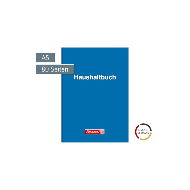 Brunnen 1010161 Business Book Household Book Glossy Cardboard with Expense