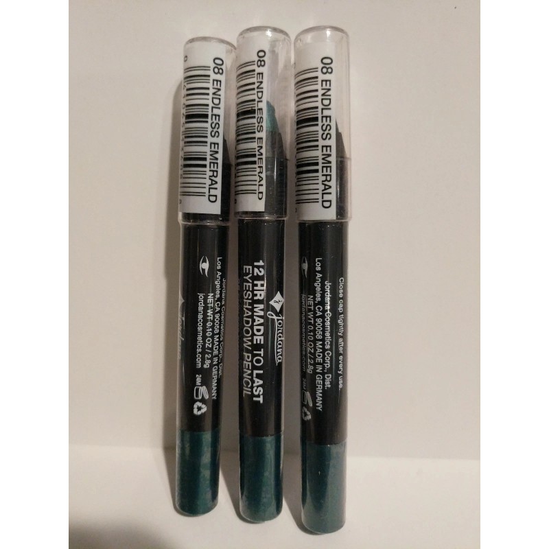 Jordana 12 Hr Eye Shadow Pencil 08 endless emerald, new