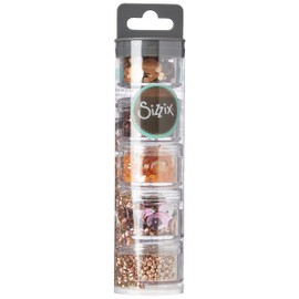 Sizzix Sequins & Beads 663865, Rose Gold, 5 Pack, One Size