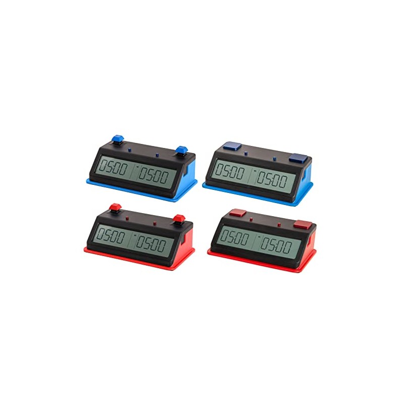 TapNset Professional Chess Clock (Touch Sensors, Red)