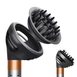 GENCAM Wave and Curl Diffuser Attachment Compatible with Dyson Airwrap Style, Airwrap Curl-Defining Diffuser Compatible with Dyson for Wavy, Curly, and Coily Hair, Enhance Natural Curls