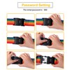 AUSYIWI Suitcase Strap, Suitcase Strap with Combination Lock, Secure Attachment