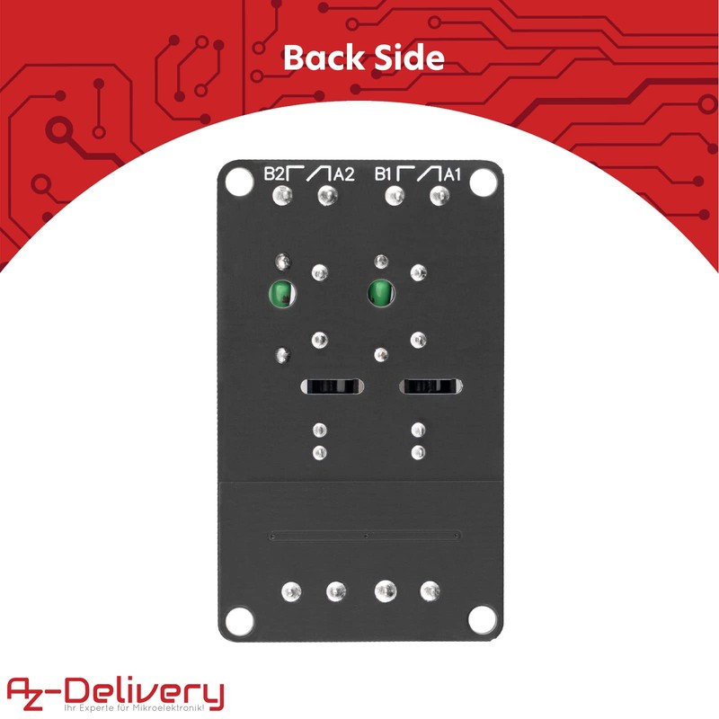 AZDelivery 3 x 2 Channel Relay Module 5V DC Solid
