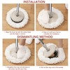 5 Pcs Mop Heads, Spin Mop Heads for Circular Swivel
