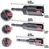 SmallCat 3 PCS Large Slotted Hurricane Wingnut Driver, 1/4" Hex