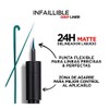 L'OREAL PARIS Delineador de Ojos, Infallible Liquid Matte, 04 Emeraude,