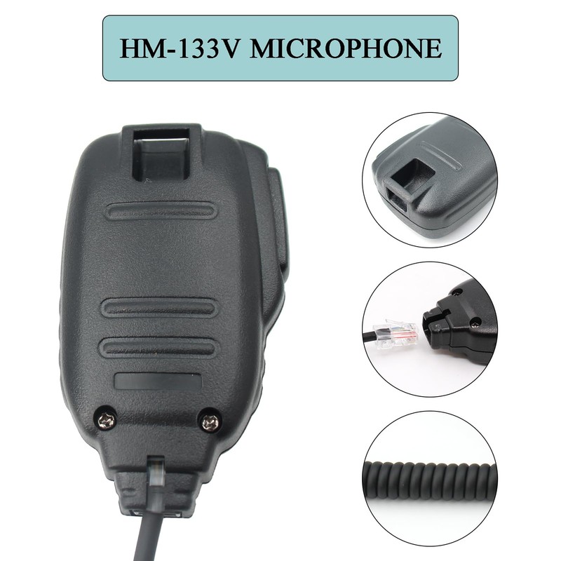 HM-133V HM133V Microphone RJ45 8 Pin Handheld Mic Compatible for