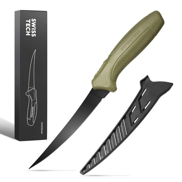Swiss+Tech - Cuchillo de filete de 6 pulgadas para pescado,