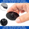 Universal Plug with Chain, Pack of 3, Black, Diameter 41