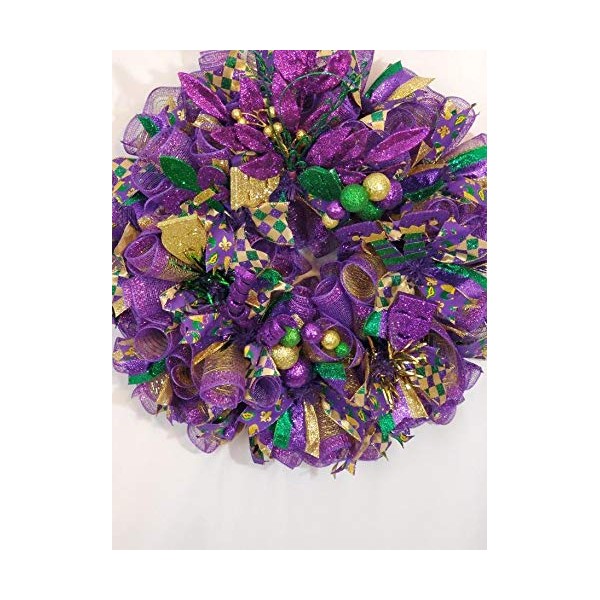 Mardi Gras Wreath