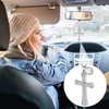 PAGOW PAGOW Bling Car Accessories for Women, Double-Sided Cross Car