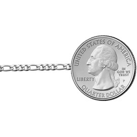 Savlano 925 Sterling Silver Italian Solid Figaro Link Chain Bracelet With Gift Box For Men & Women - Made in Italy (8, 6.5mm)