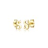 Elli Minimal 925 Silver Initial Letter S Stud Earrings, Sterling