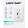 MOES USB Outlets(UL Certified), Type-C & USB-A Ports, 5VDC 4.8A