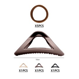 3 Pieces Triangle Hair Clips Non-Slip Hair Clips Women Girls Hair Accessories Tri-color Hair Clips for Thick Hair