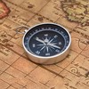 Portable Pocket Compass For Camping Hiking And Riding Flip open